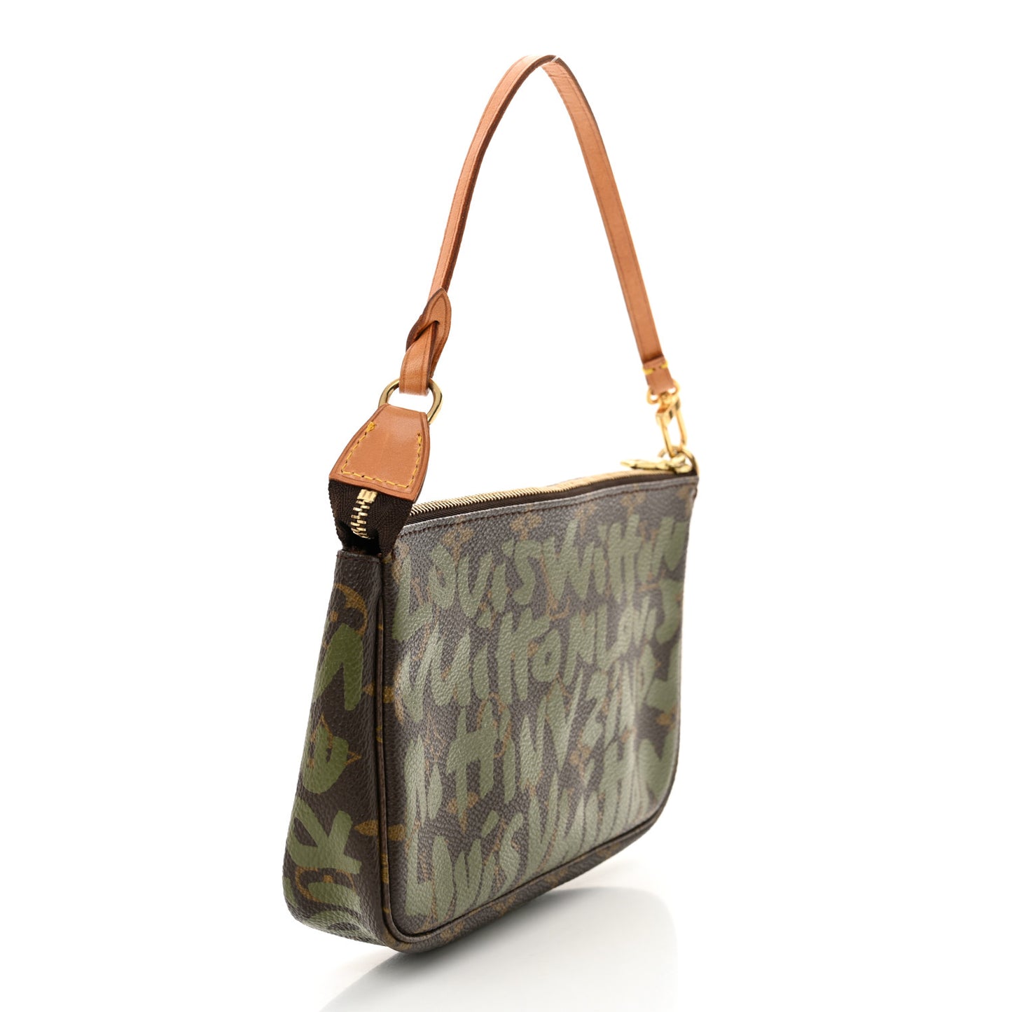 Monogram Graffiti Pochette Accessories Kaki