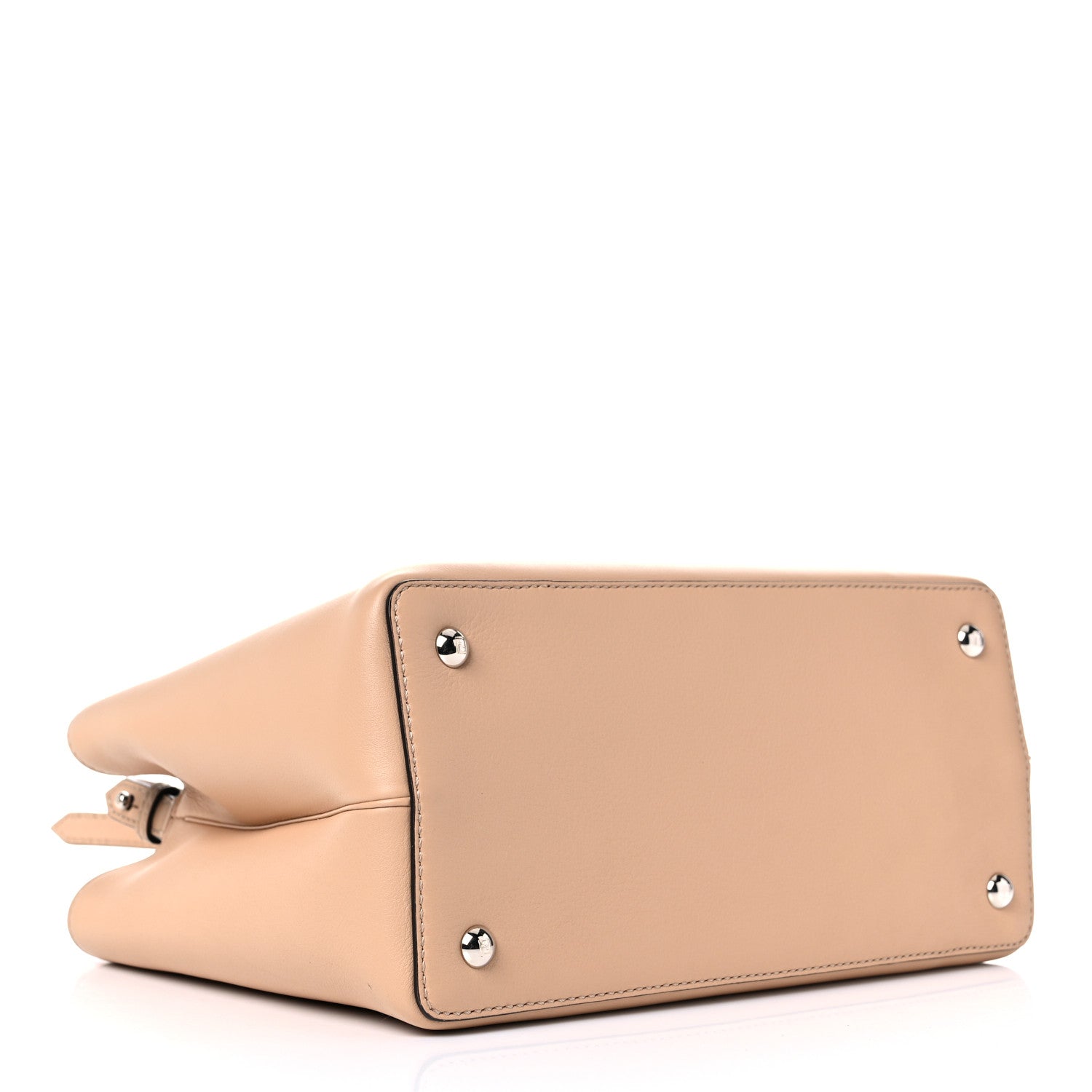 Fendi Vitello Dolce Elaphe Petite 2Jours Tote Beige 4 of 9