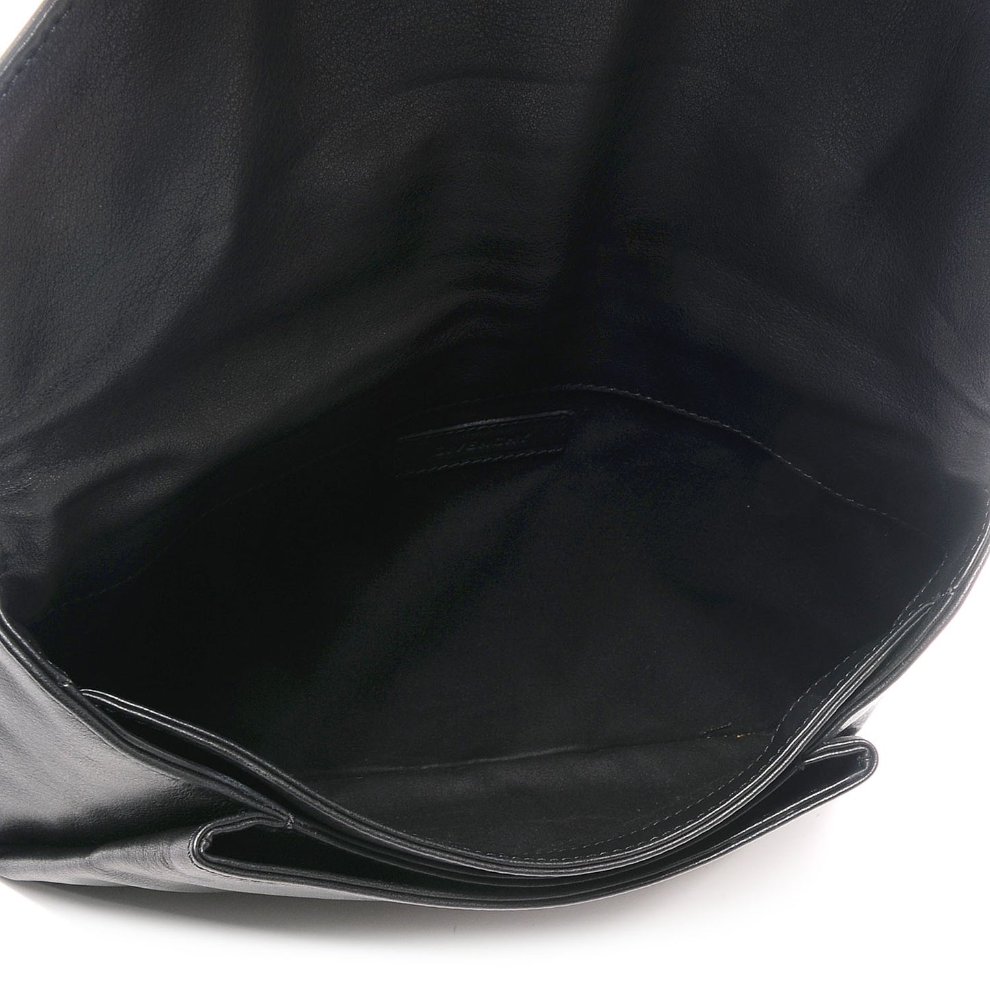 Grained Calfskin Antigona Envelope Clutch Black