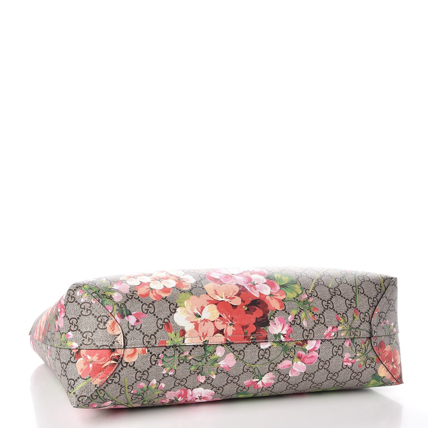 Gucci GG Supreme Monogram Blooms Medium Reversible Tote Beige Multicolor Dry Rose 7 of 9