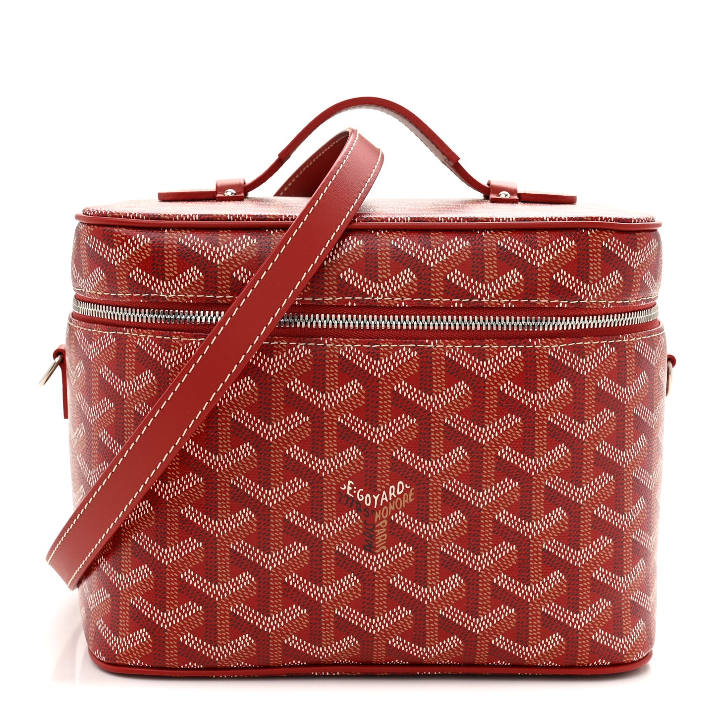 Goyardine Muse Vanity Case Red