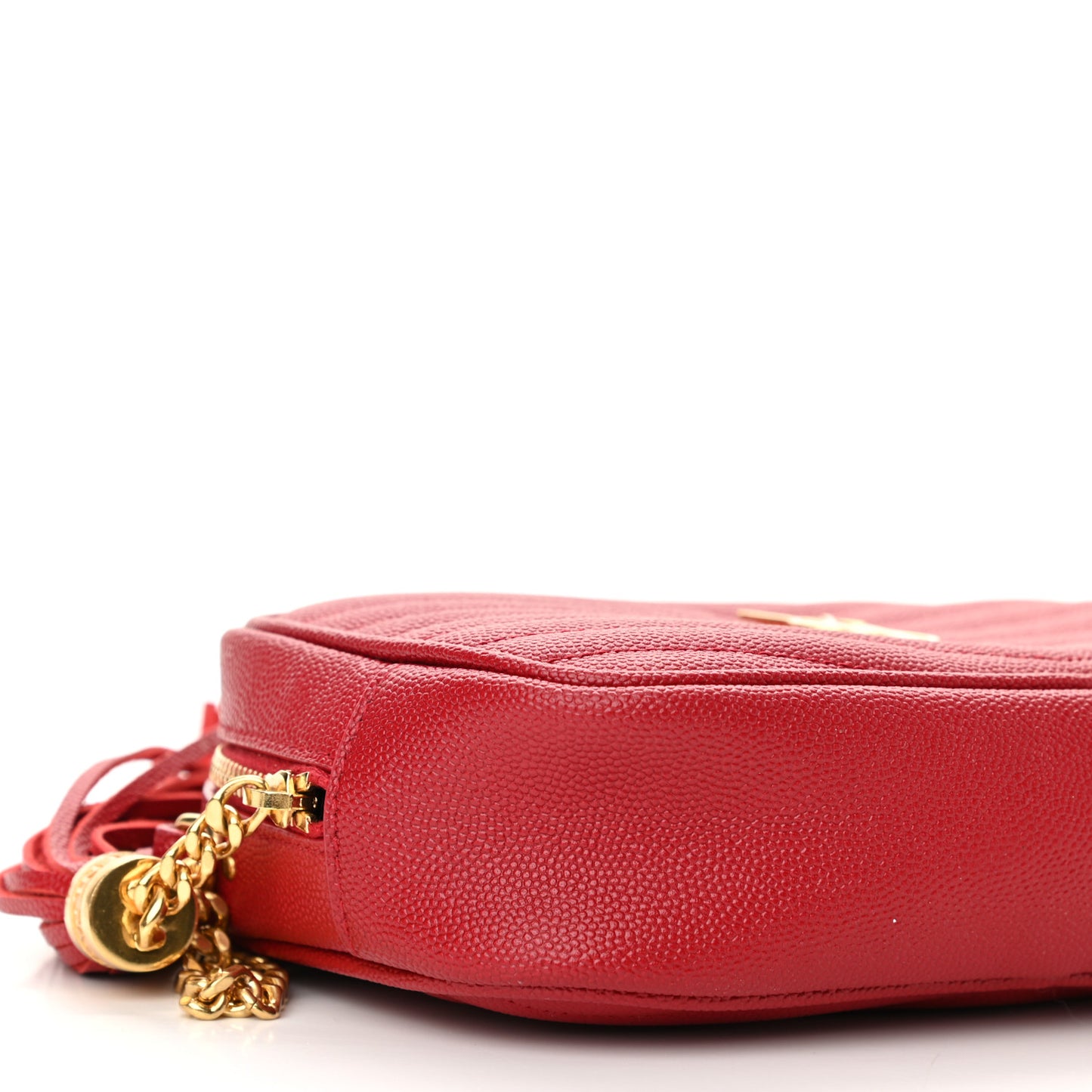 Grain De Poudre Matelasse Monogram Mini Lou Camera Bag Eros Red