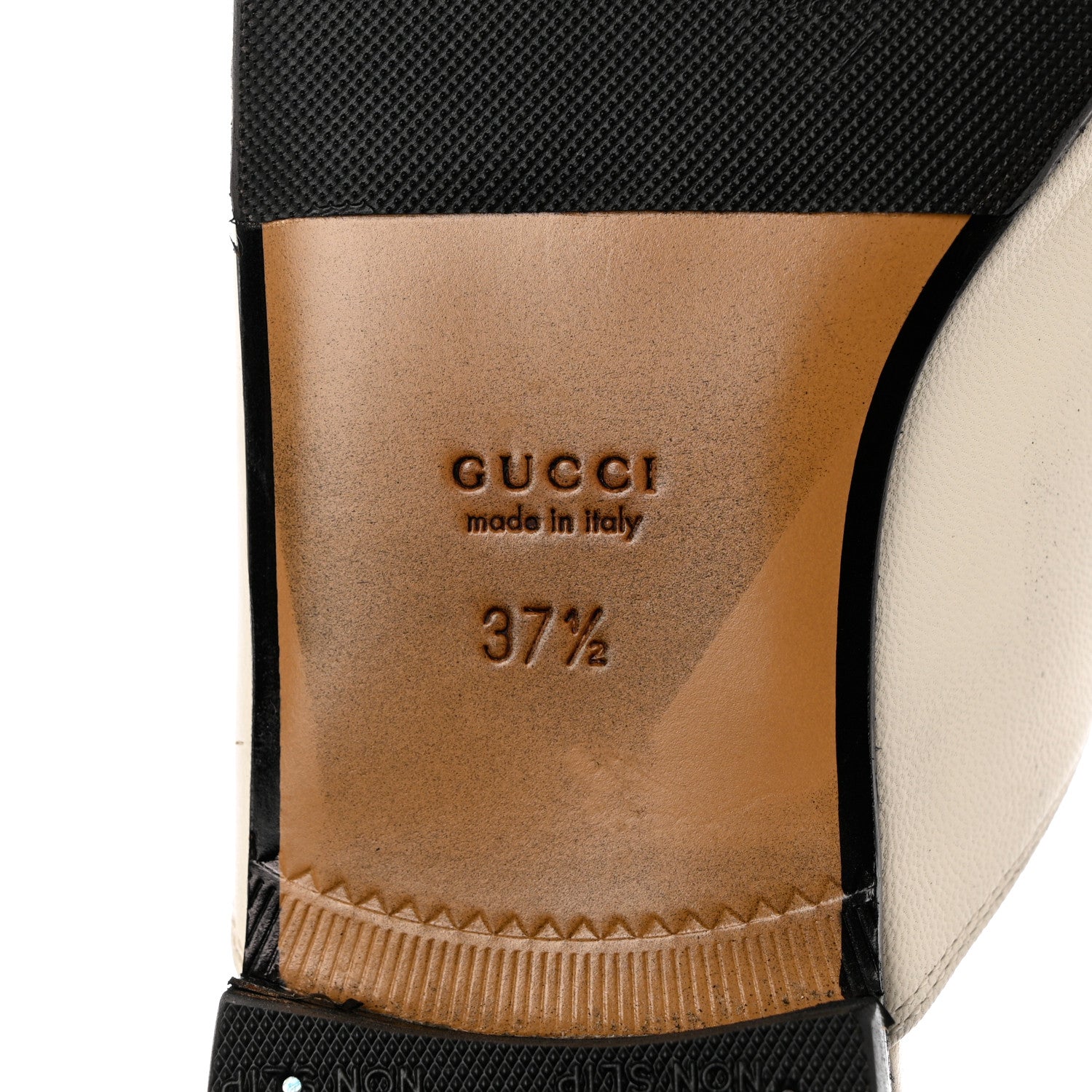Gucci Malaga Kid Womens Princetown Slippers 37.5 Mystic White 8 of 11