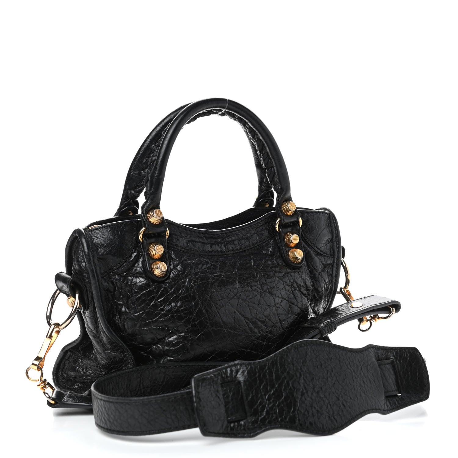 Balenciaga Agneau Giant 12 Gold Hardware Mini City Black 2 of 4