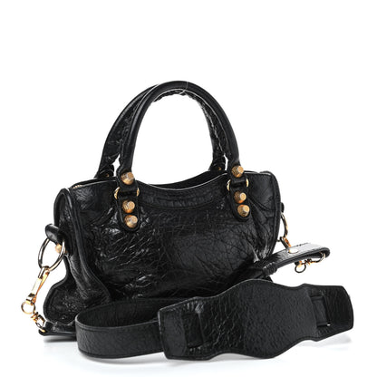 Balenciaga Agneau Giant 12 Gold Hardware Mini City Black 2 of 4