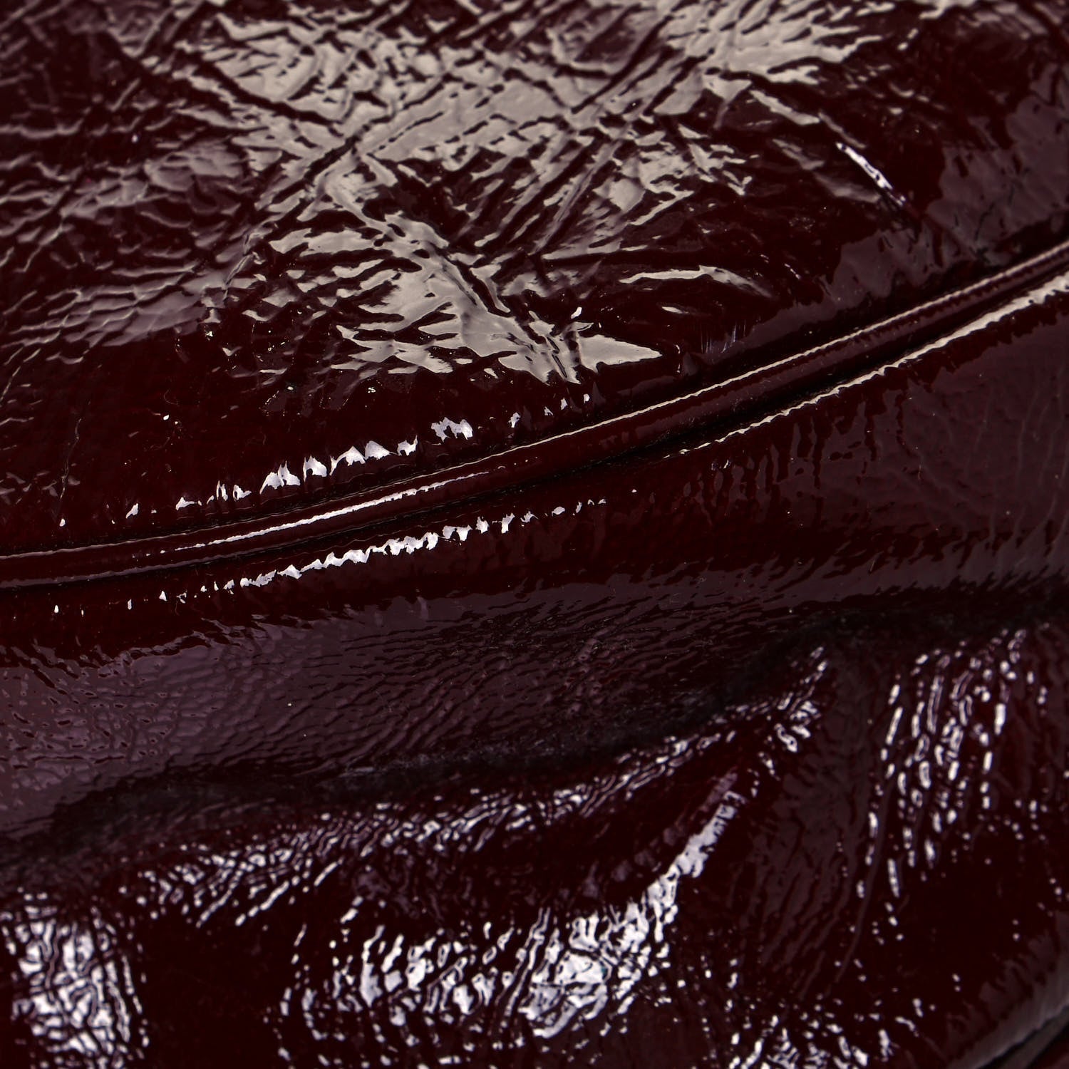 Burberry Patent Quilted Hobo Burgundy 8 of 13