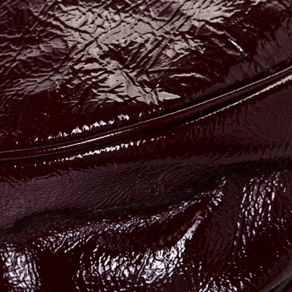 Burberry Patent Quilted Hobo Burgundy 8 of 13