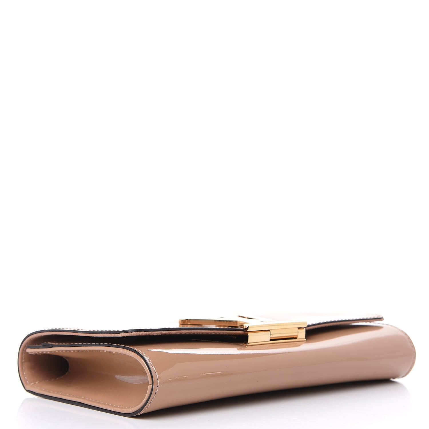 Louis Vuitton Patent Louise Clutch Nude 4 of 7