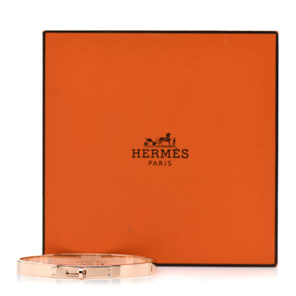 Hermes 18K Rose Gold Diamond PM Kelly Bracelet ST 4 of 4