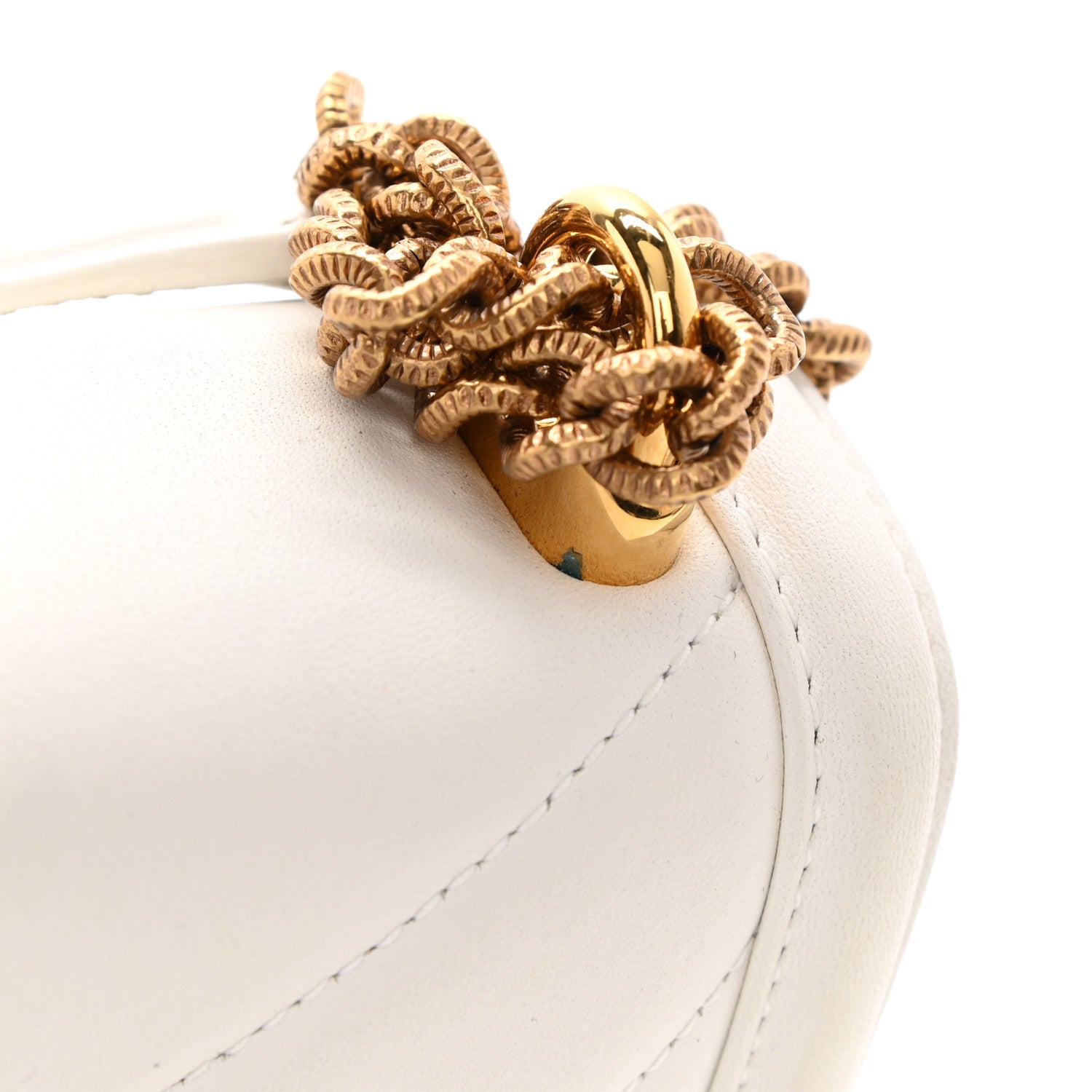 Dolce & Gabbana Calfskin Mini Devotion Crossbody Bag White 13 of 13