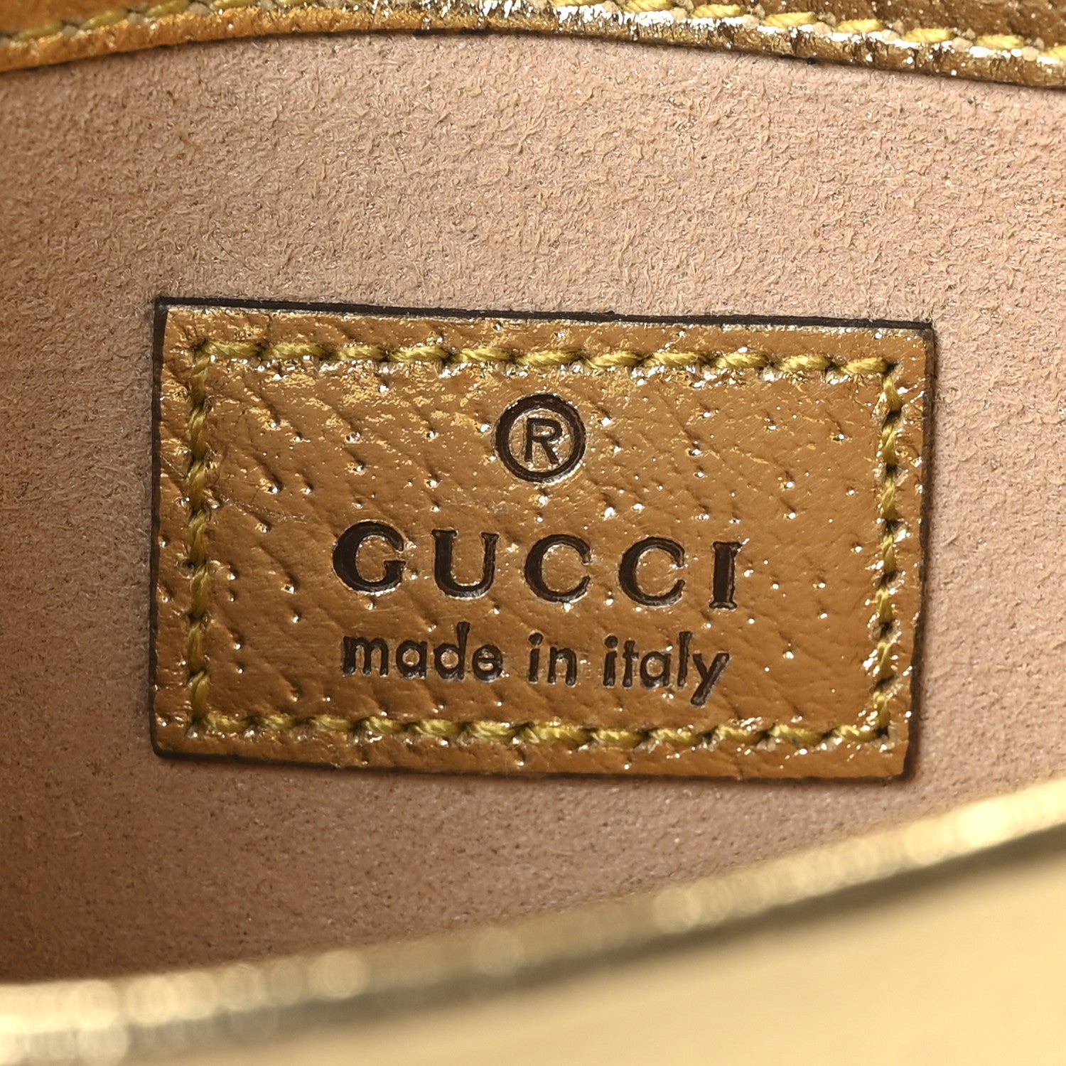 Gucci Metallic Calfskin Super Mini Dionysus Shoulder Bag Gold 6 of 10