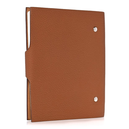Hermes Togo Ulysse MM Notebook Cover Gold 3 of 13