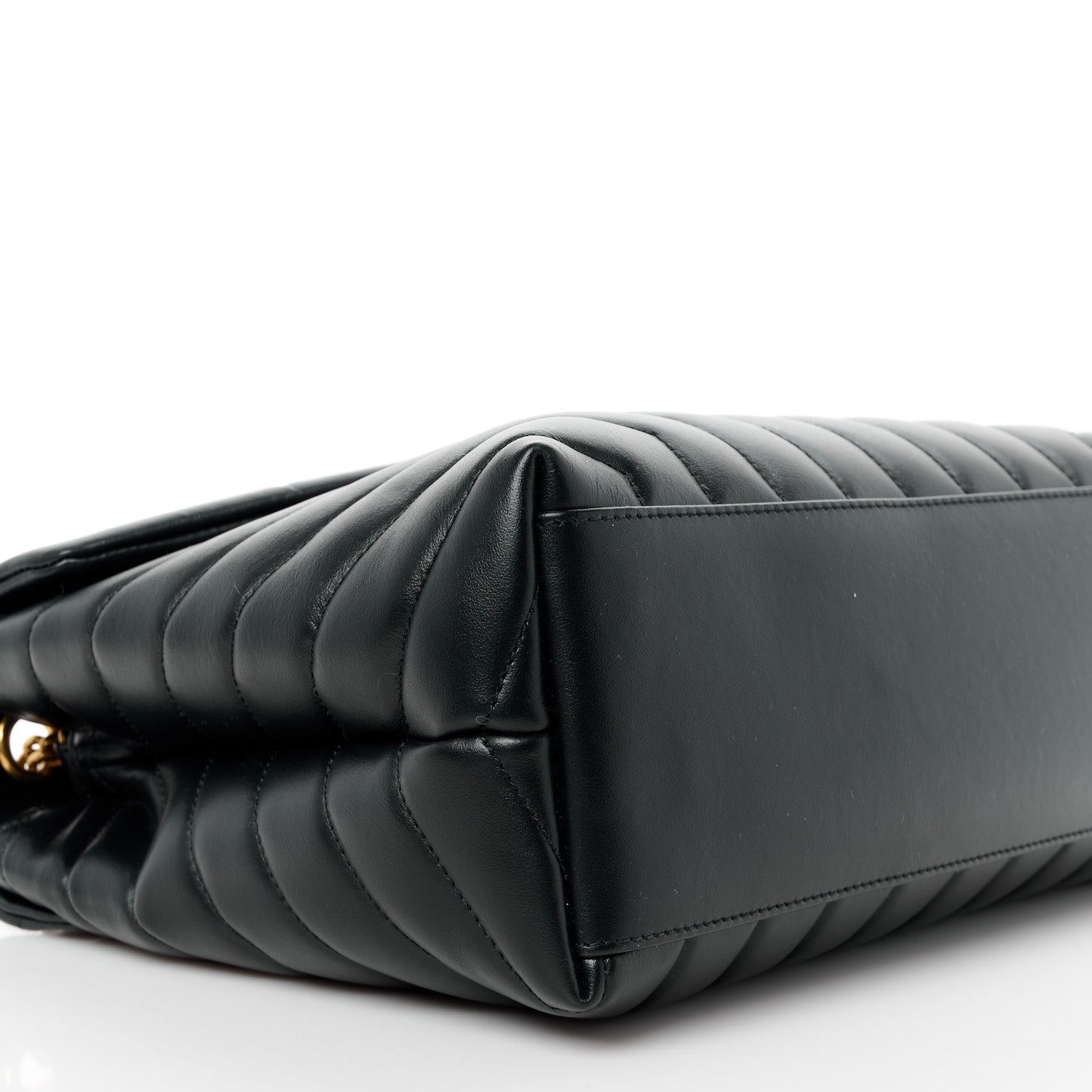 Saint Laurent Calfskin Y Quilted Monogram Medium Loulou Chain Satchel Black 10 of 11