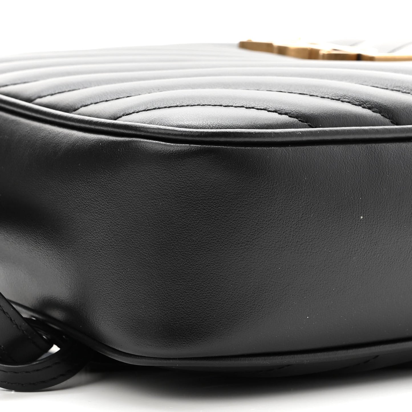 Calfskin Matelasse Monogram Lou Camera Bag Black