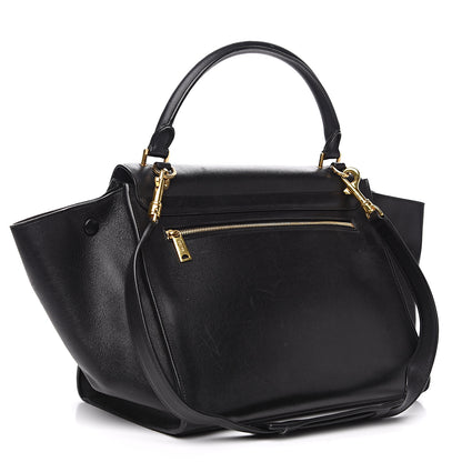 Celine Smooth Calfskin Medium Trapeze Black 2 of 14