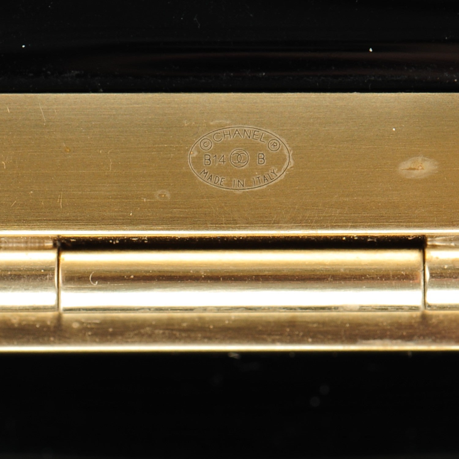 Chanel Resin Crystal Pearl CC Cuff Black 6 of 7