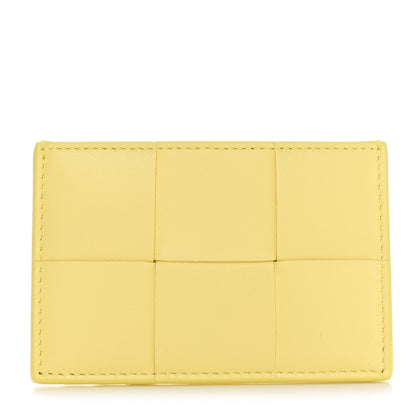 Bottega Veneta Nappa Intreccio Cassette Credit Card Holder Sherbert 1 of 8