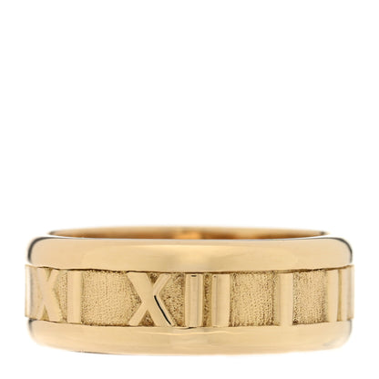 Tiffany 18K Yellow Gold Atlas Ring 51 5.75 1 of 5