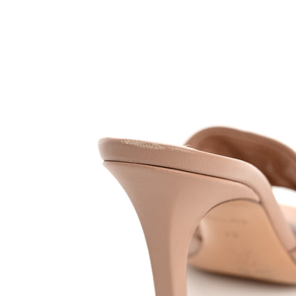 Louis Vuitton Lambskin Embossed Monogram Revival Mules 38 Beige 13 of 14