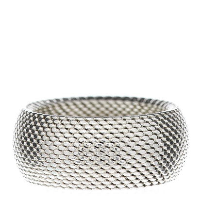 Tiffany Sterling Silver Mesh Somerset Dome Ring 52 6 3 of 5