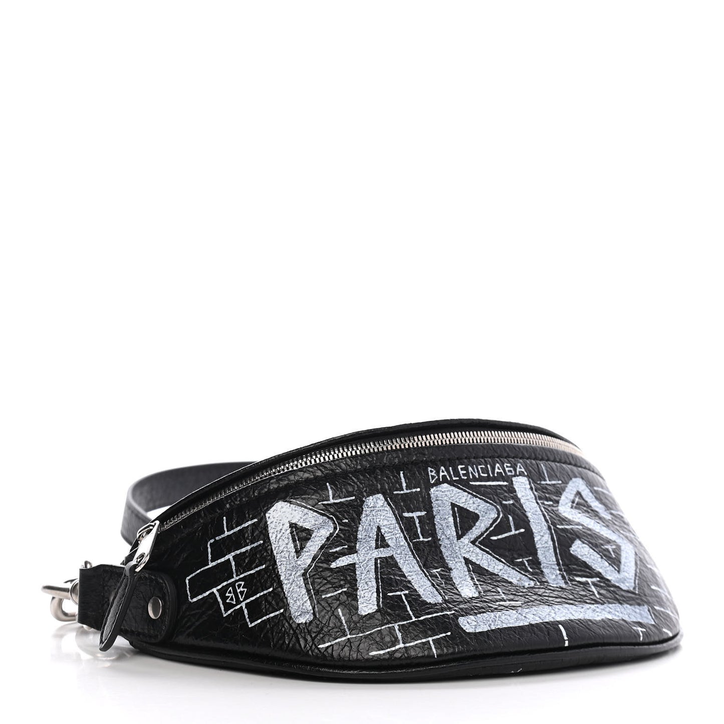 Agneau Arena Graffiti All Over XXS Souvenir Belt Bag Black White