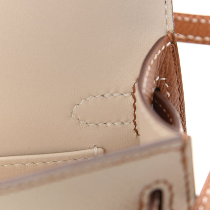 Hermes Epsom Horseshoe Mini Kelly Sellier 20 Craie Gold 13 of 33