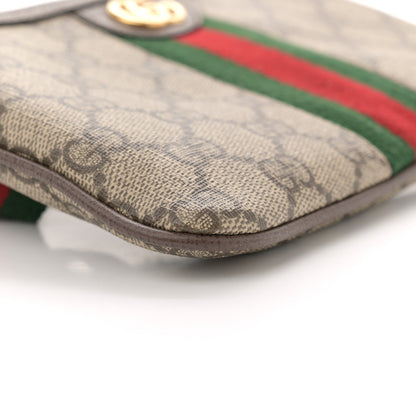 Gucci GG Supreme Monogram Web Ophidia Utility Belt Bag 85 34 Beige Ebony New Acero 9 of 11