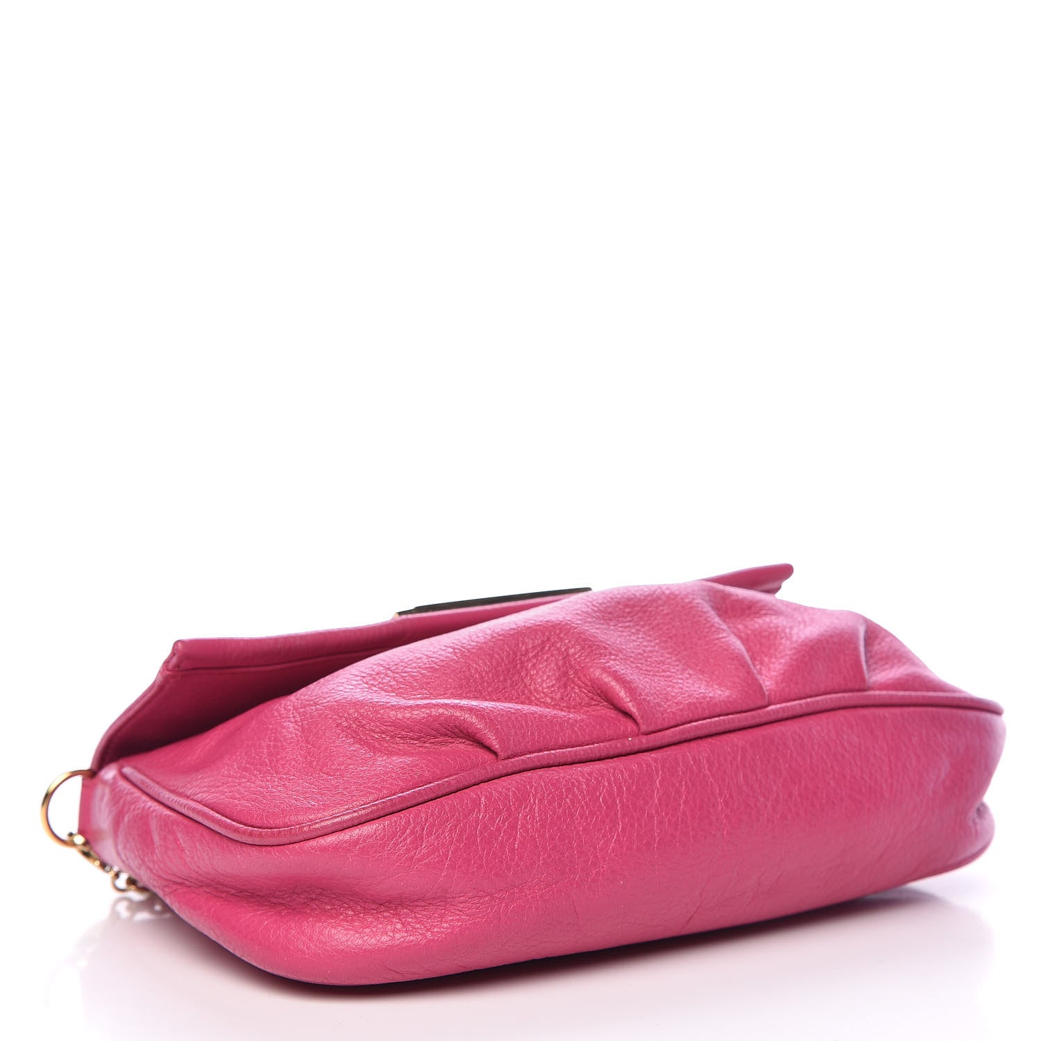 Fendi Vitello Flamingo Fendista Pouchette Crossbody Lampone 4 of 17
