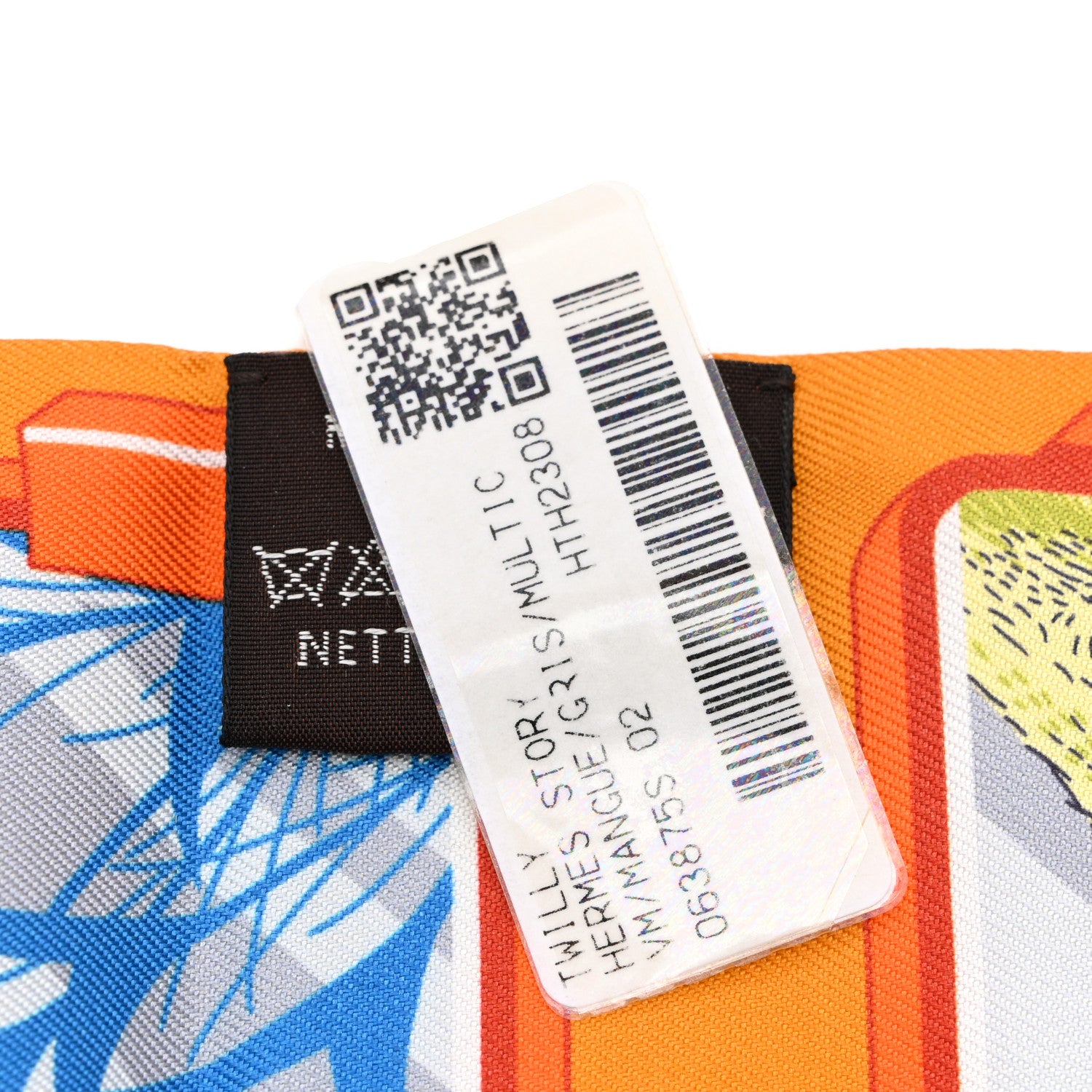 Hermes Silk Story Twilly Mangue Gris Multicolor 4 of 4