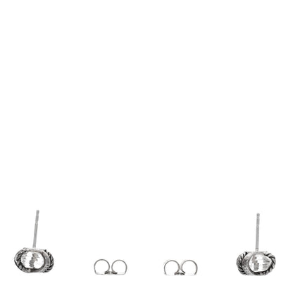 David Yurman Sterling Silver Diamond Crystal 10mm Cable Wrap Earrings 3 of 4