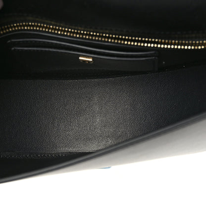 Salvatore Ferragamo Calfskin Aura Shoulder Bag Black 5 of 8