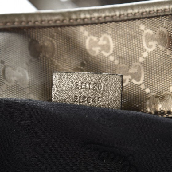 Imprime Monogram Medium Zippered Shopping Tote Pewter