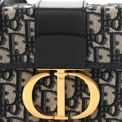 Christian Dior Oblique 30 Montaigne Box Bag Blue 9 of 10