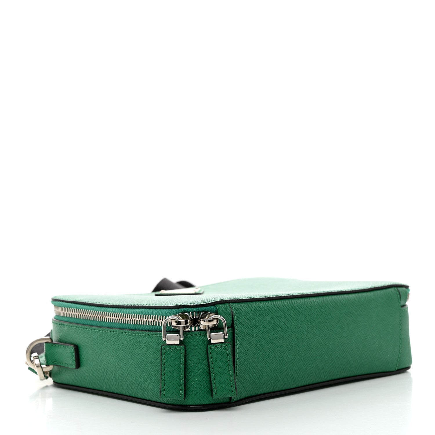 Prada Saffiano Travel Medium Brique Crossbody Bag Mango 4 of 12