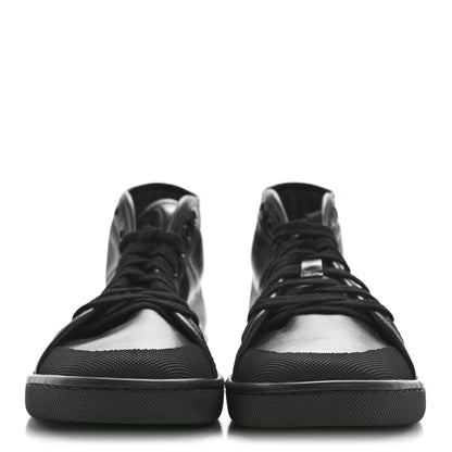 Saint Laurent Lambskin Womens Court Classic SL/39 Mid Top Sneakers 39 Black 3 of 9
