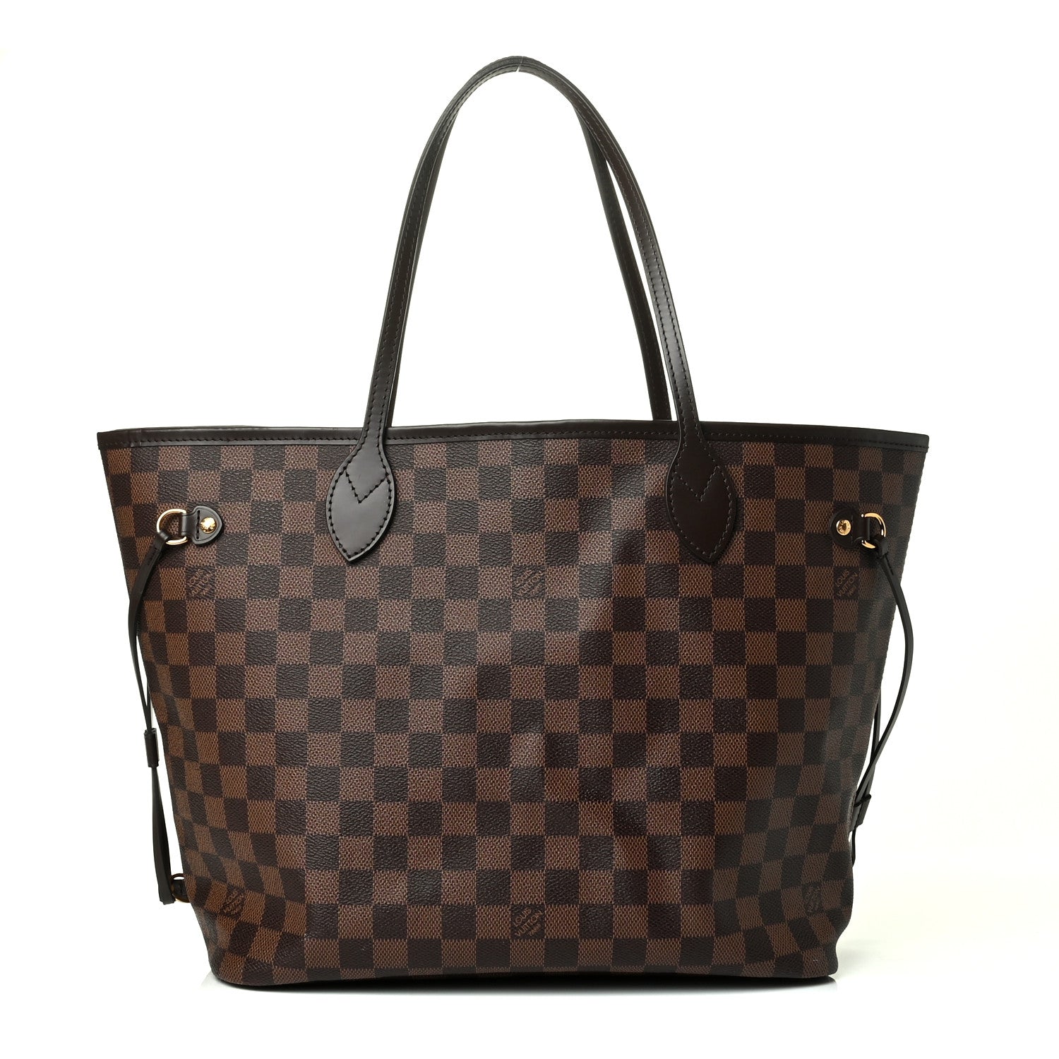 Louis Vuitton Damier Ebene Neo Neverfull MM Rose Ballerine 1 of 7