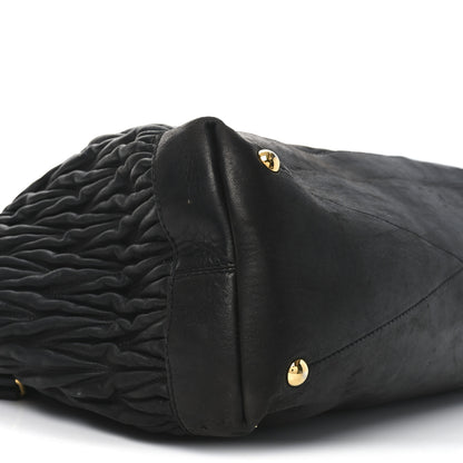 Miu Miu Nappa Matelasse Top Handle Black 8 of 10