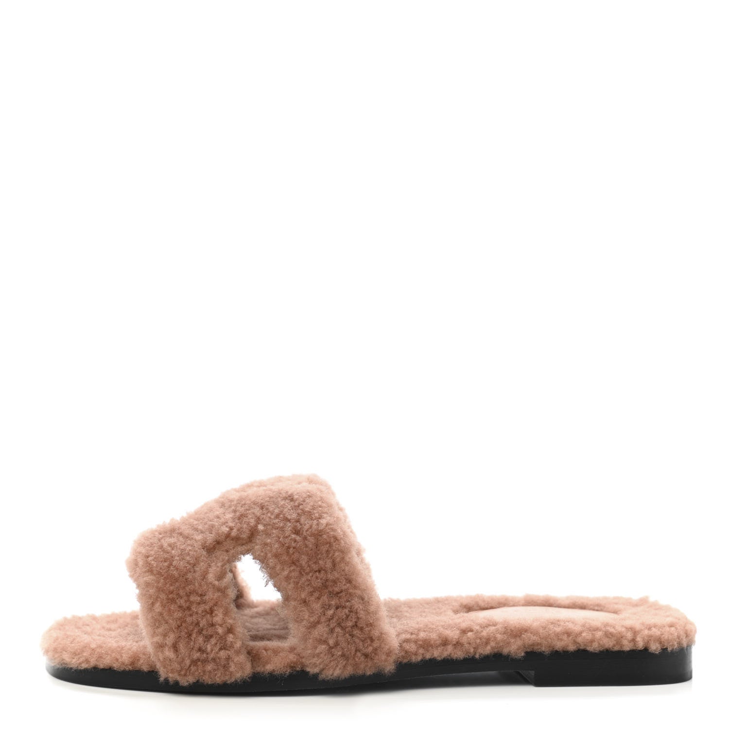 Hermes Woolskin Oran Sandals 36 Rose Aube 1 of 8