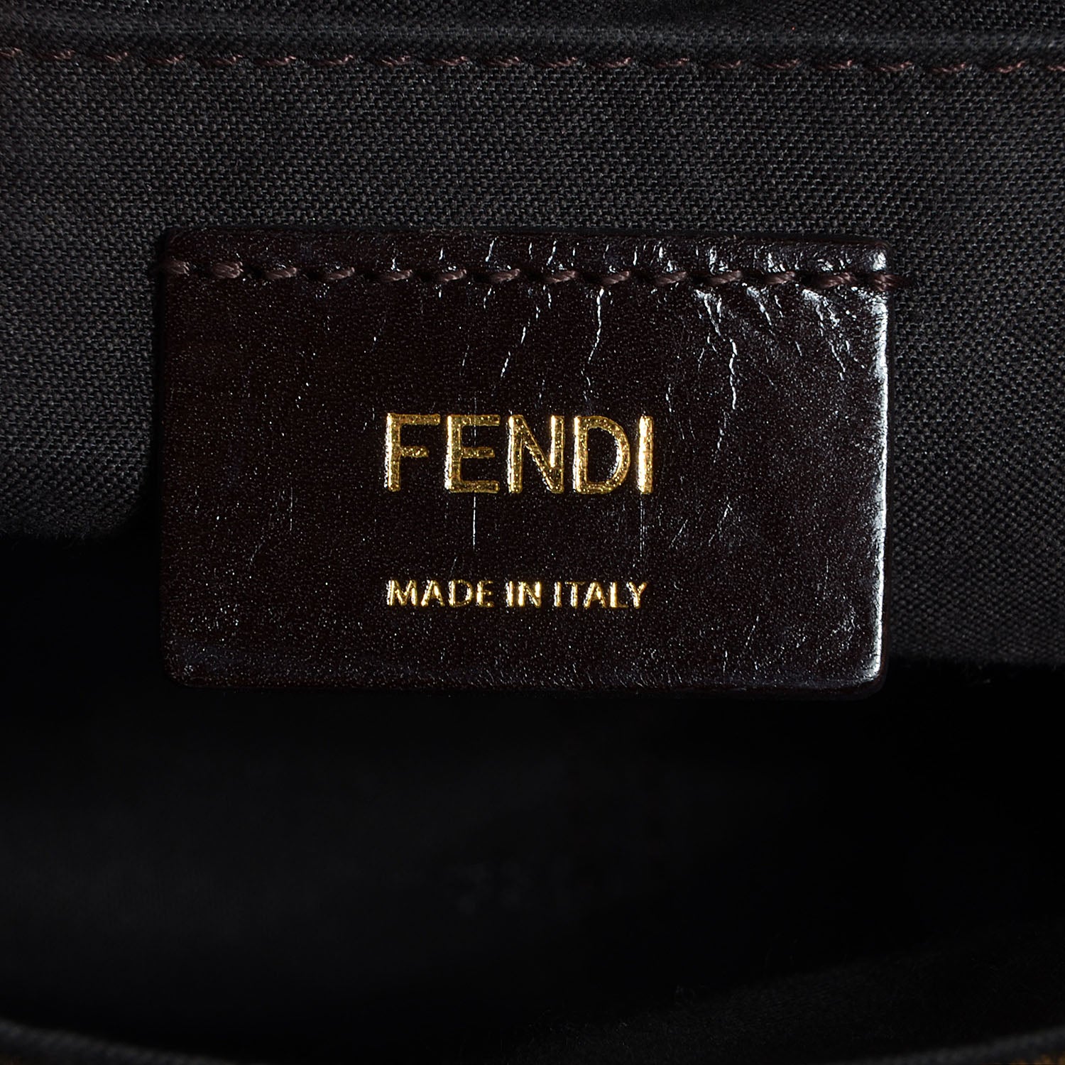 Fendi Zucca Vitello Artic Small Messenger Bag Tobacco Castagna 6 of 10