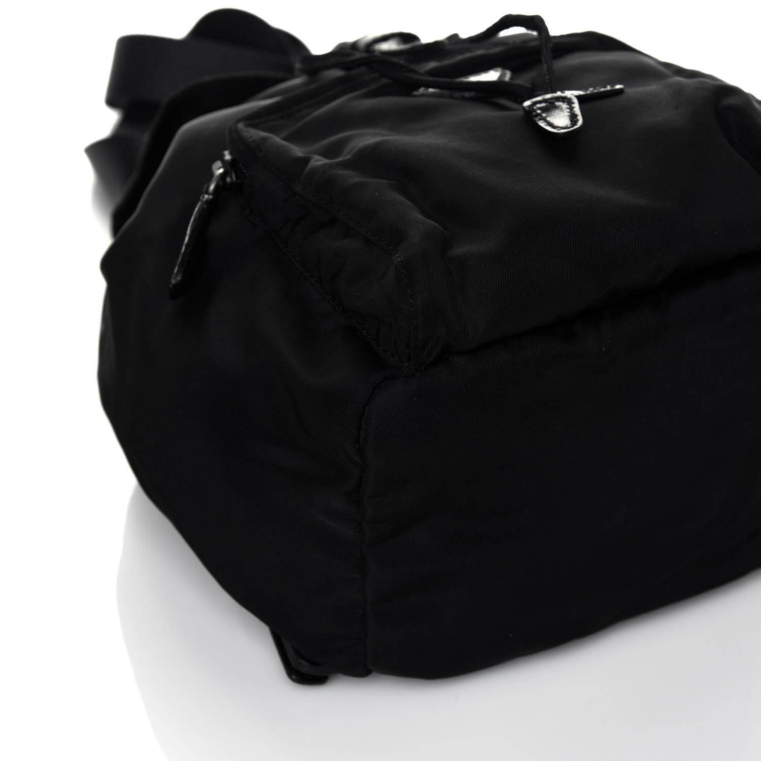 Prada Tessuto Nylon Vela Cinch Backpack Black 7 of 10