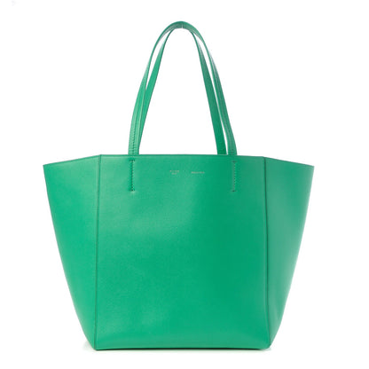 Celine Grained Calfskin Small Horizontal Cabas Phantom Mint 1 of 9