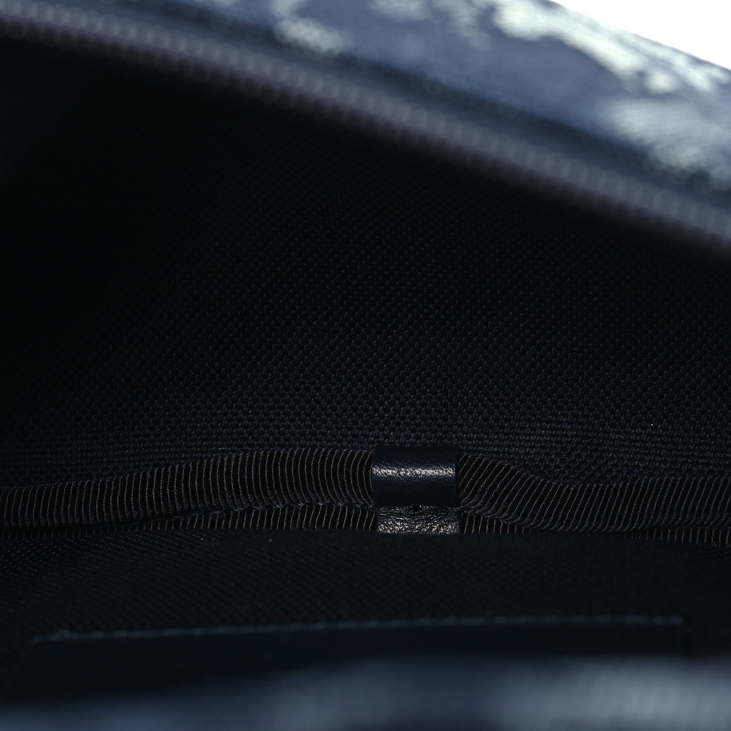 Denim Monogram Web Belt Bag Blue Multicolor
