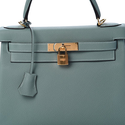 Hermes Togo Kelly Retourne 28 Ciel 7 of 10