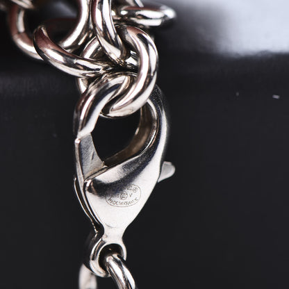 Chanel Crystal Pearl CC Long Necklace Silver 6 of 7