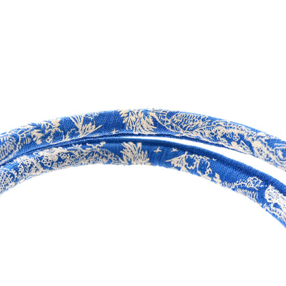Christian Dior Canvas Embroidered Medium Dioriviera Toile De Jouy Book Tote Fluorescent Blue 13 of 15