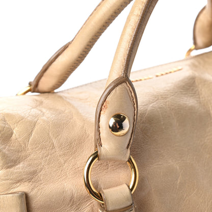 Miu Miu Vitello Lux Medium Bow Bag Cammeo 13 of 14