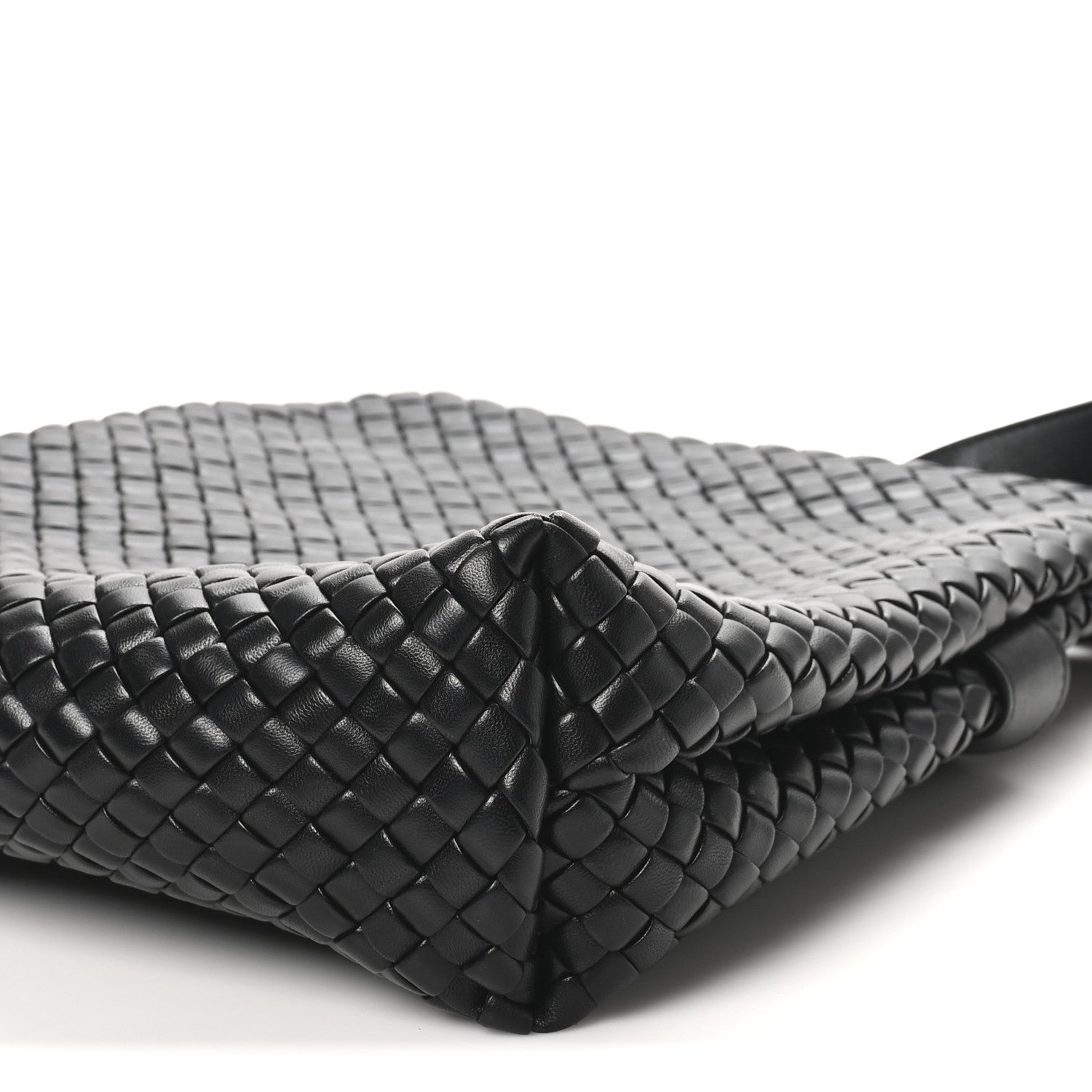 Bottega Veneta Nappa Intrecciato The Fold Crossbody Black 9 of 9