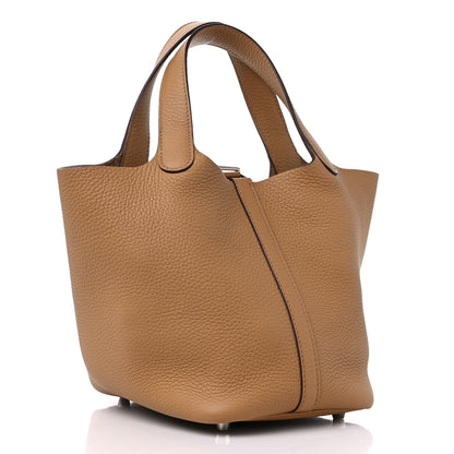 Hermes Taurillon Clemence Picotin Lock 18 PM Biscuit 3 of 10
