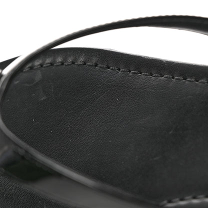 Prada Patent Calfskin Logo Thong Sandals 39 Black 10 of 10