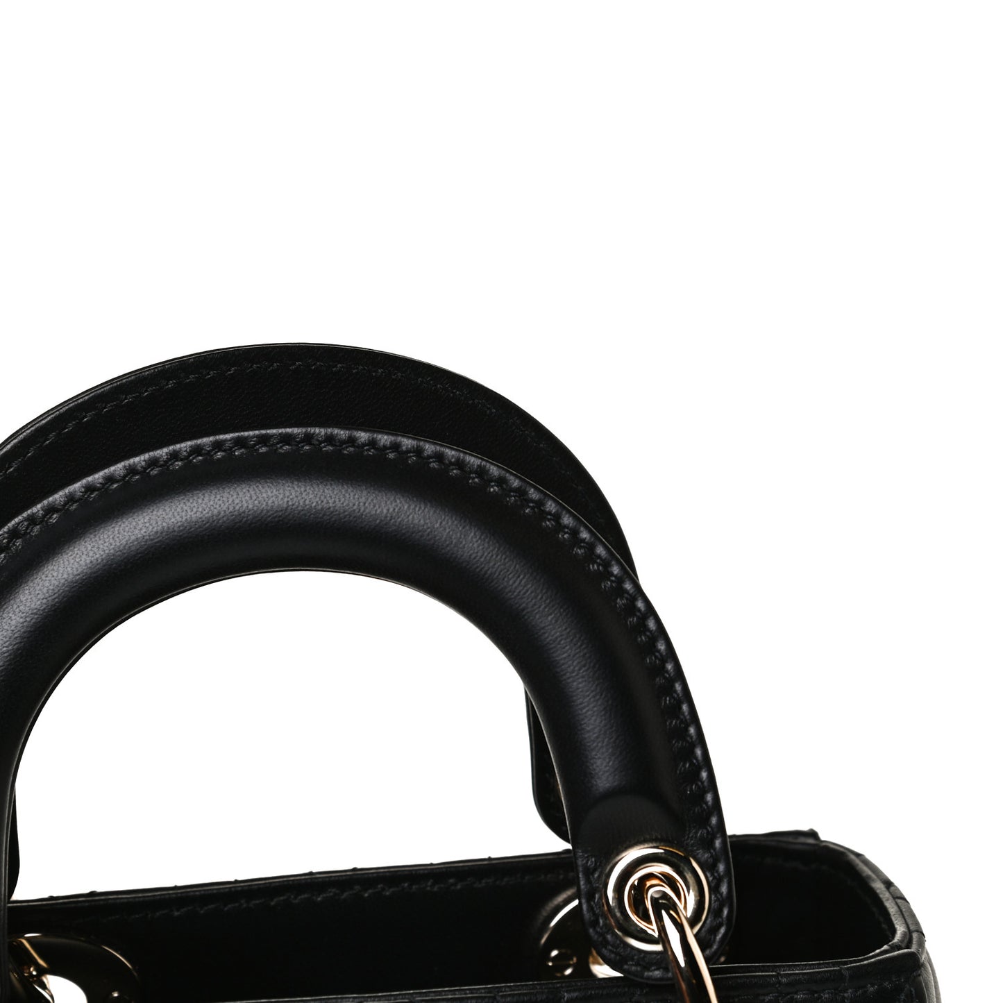 Lambskin Cannage Mini Lady Dior Black